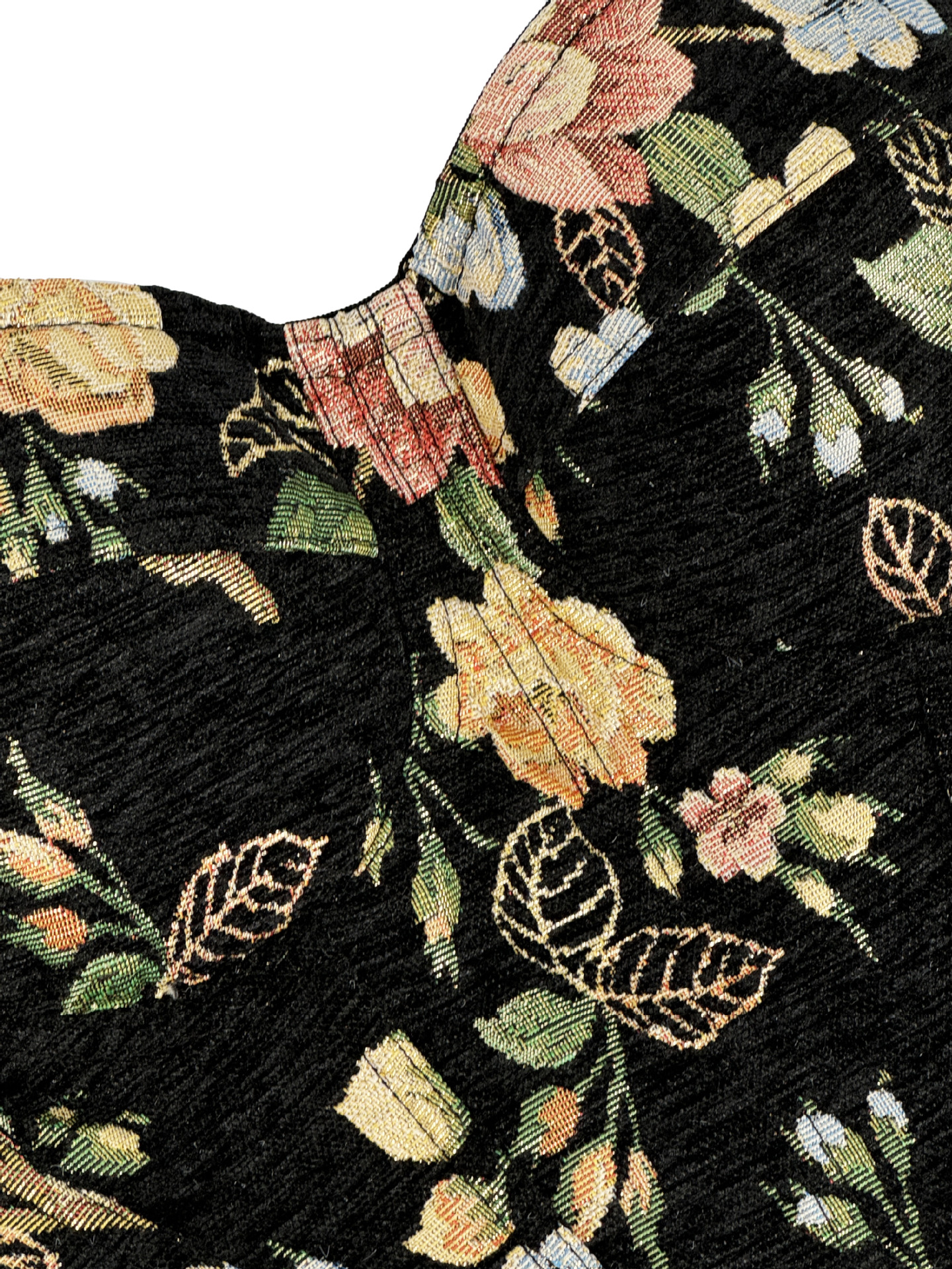 Retro Floral Tapestry Corset Bustier Top - Chest Support Body Shapewear